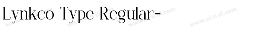Lynkco Type Regular字体转换